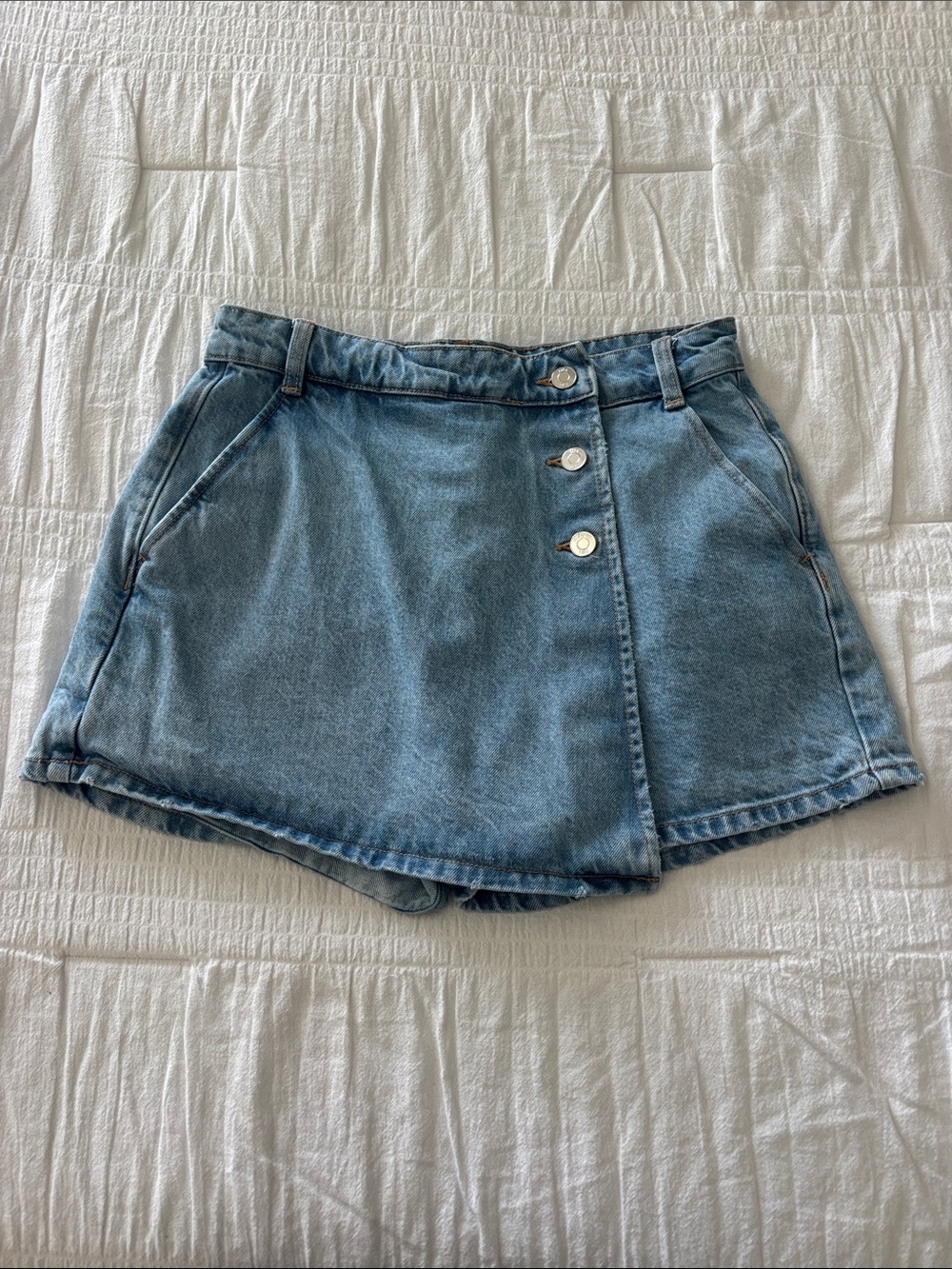 ZARA light denim mini skirt size xs